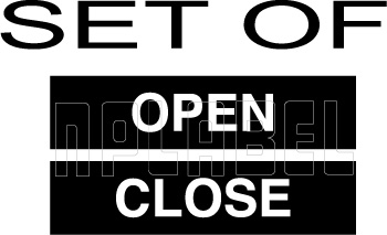 162547DQ OPEN - CLOSE Labels 162547DQ OPEN - CLOSE Labels