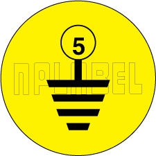 162550YB Earthing Labels 162550YB Earthing Labels