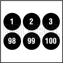 162561 Serial Number Labels