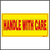 220371 Handle With Care Shipping Sticker