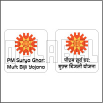 PM Surya Ghar Solar Stickers