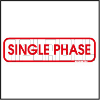 420016 Single Phase Indication Sticker