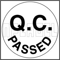 420035 Q.C. Passed Round Sticker