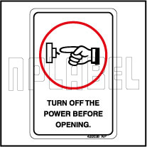 420038 Turn Off The Power - Stickers