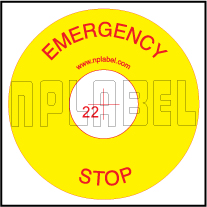420509 Emergency Stop Labels