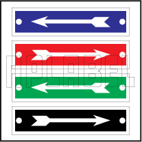 420518 Direction Arrow Metal Labels