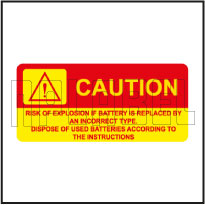 570576 Dispose Of Used Batteries Labels & Stickers