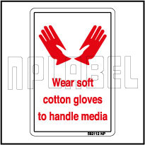 582112 Wear Soft Cotton Gloves Stickers
