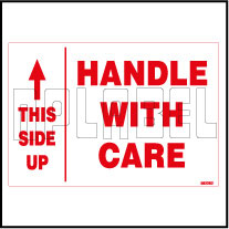 582262 Handle With Care/Up Side Sticker Labels