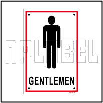 582733 Gentlemen Toilets Sign Name Plates & Signs