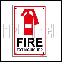 582736 Fire Extinguisher Name Plate & Signs