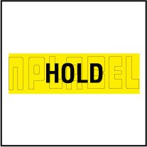 590303 Quality Control Sticker - HOLD