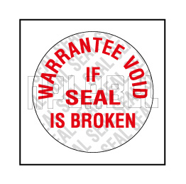 590659 Warantee Void Seal Sticker