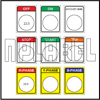 590812 Push Button Labels