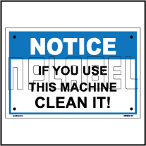 590902 Clean Machine Name Plate & Signs
