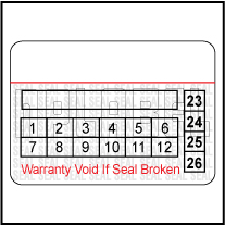 591065 Tamper Proof Security Warranty Void Label