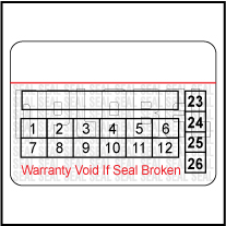 591065C Warranty Void Label Template