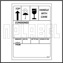 591640ML Shipping Metal Labels