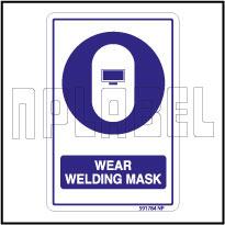 591784 Wear Welding Mask Safety Signs & Labels