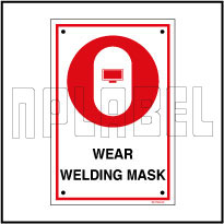 591789 Wear Welding Mask Name Plates & Signage