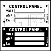 electrical control panel labels