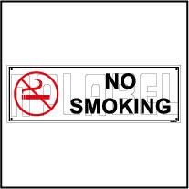592506 No Smoking Sign Name Plate