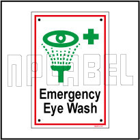 592512 Emergency Eye Wash Name Plate
