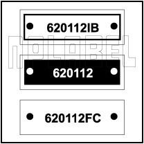620112 - Control Panel Labels Size 30 x 10mm