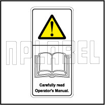 770604 Carefully Read Operator's Manual Stickers