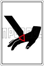 770607 Hand Safety Caution Sticker & Labels 770607 Hand Safety Caution Sticker & Labels