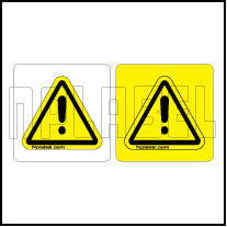 770611 Caution Sign Labels & Stickers