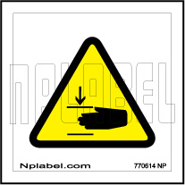 770614 Flying Knife Warning Sign Stickers & Labels