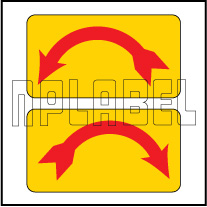 820289-90 - Left - Right Direction Sticker