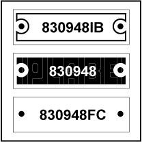 830948 - Control Panel Labels Size 40 x 12mm