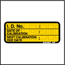 840484 Calibration Detail Sticker