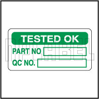 910073 Tested Ok Stickers