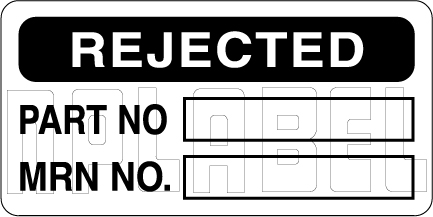 910074 QC Sticker - Rejected 910074 QC Sticker - Rejected