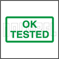 910599 Quality Control - Tested Ok Sticker