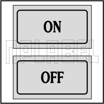 940133 On - Off Control Panel Sticker (SET)