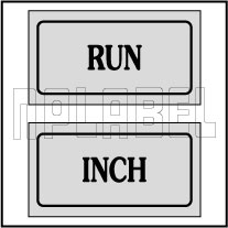 940162 Run Inch Control Panel Sticker (SET)