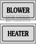 940163 Blower - Heater Control Panel Sticker (SET) 940163 Blower - Heater Control Panel Sticker (SET)
