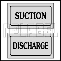940169 Suction-Discharge Control Panel Sticker (SET)