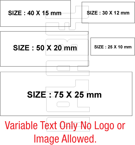 Control Panel Labels Size 185 x 40mm Control Panel Labels Size 185 x 40mm