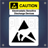 Caution - Warning Labels for Electrostatic Device Caution - Warning Labels for Electrostatic Device