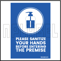CD1903 Sanitise Your Hands Signages