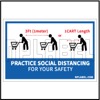 CD1927  COVID19 Social Distance Signages