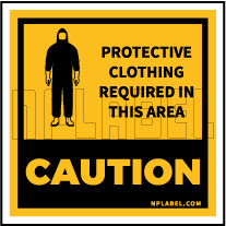 CD1930  COVID19 Protective Cloth Caution Signages