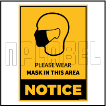CD1932 Wear Mask Notice Signage