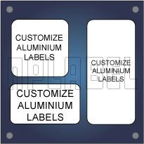 Customize Square / Rectangular Metal Labels 