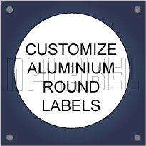 Customize Round / Oval Metal Labels 